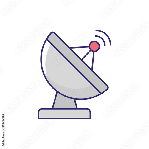  Satellite Dish Vector icon which can easily modify or edit