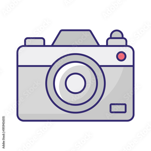 DSLR Camera Vector icon which can easily modify or edit