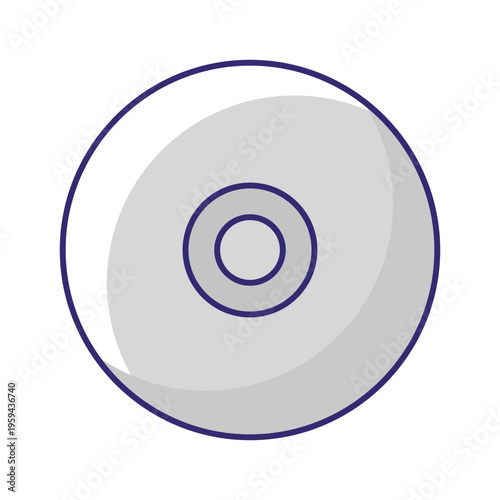 Disc Vector icon which can easily modify or edit