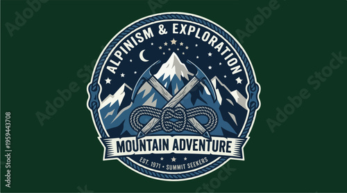 Mountain Adventure Logo Design.