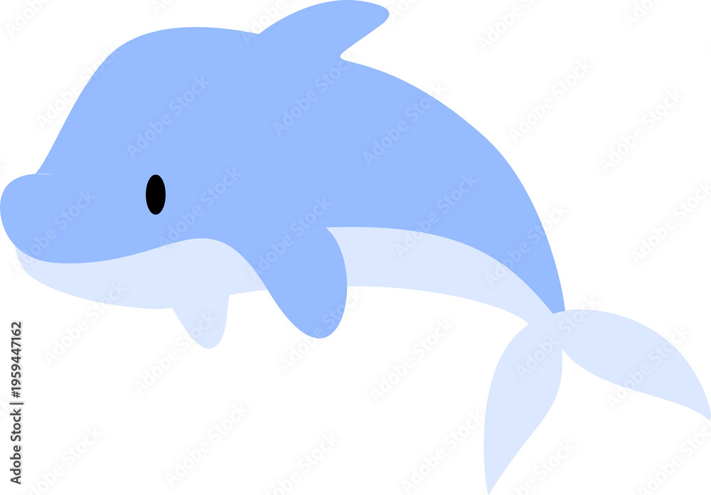 Fototapeta premium Blue dolphin