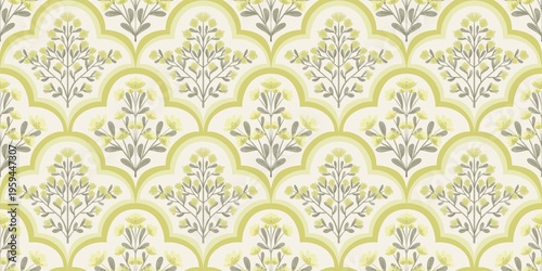 Seamless watercolour and unique floral pattern background for covers, notes, Soft backgrounds colour. Watercolour art work. Flower stalk. Colourful flower.	