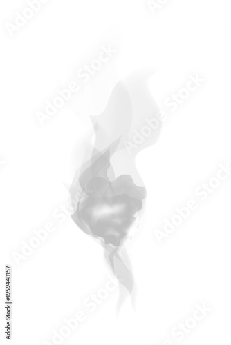 white smoke tornado swirl, abstract vapor vortex funnel shape, realistic fog spiral motion
