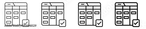 Kanban Board  Icon Set Different Style Collection

