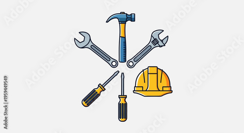 Flat design illustration of a variety of traditional Indian dishes including drinks, curries, and snacks arranged in a clean layout for presentation.