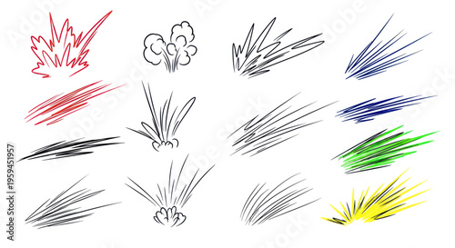 Explosion Effects Collection: Comic Style Action Bursts and Splashes