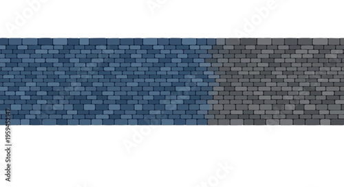 Seamless Brick Wall Texture - Blue and Gray Tones