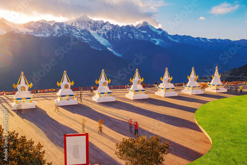 The beautiful scenery of Meili Snow Mountain, a famous scenic spot in Shangri La City, Yunnan Province, China, on January 14, 2026