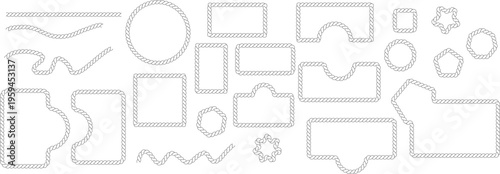 Rope border designs for creative projects and presentations