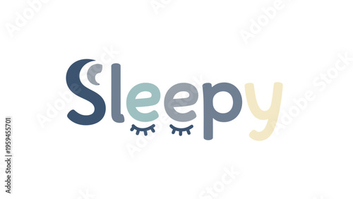 A stylized "Sleepy" wordmark with a crescent moon and closed eyes
