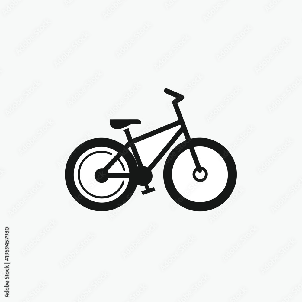 Fototapeta premium electric bicycle vector icon silhoutte template