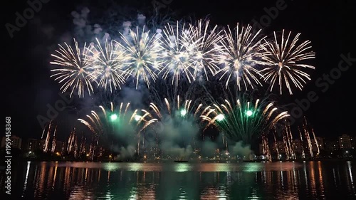 fireworks on the river