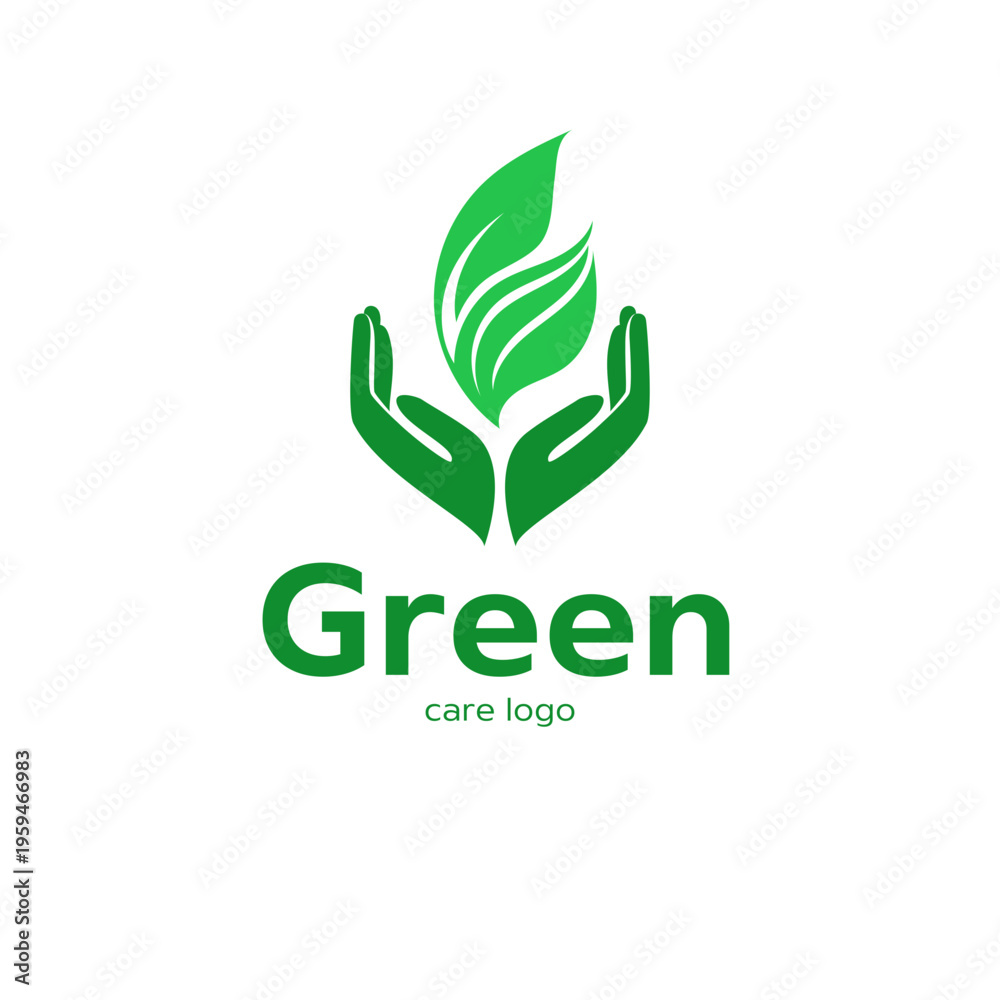 Fototapeta premium green leaf logo
