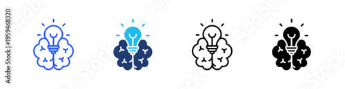 Innovation Multi Style Icon Set Vector 