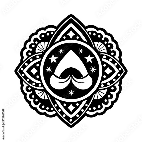 A filled style icon of fortune cookie