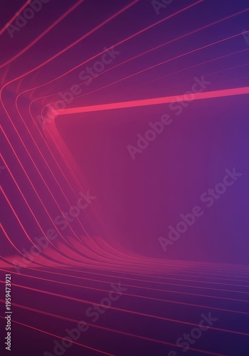 Abstract illustration showing repeated waves bouncing off interior walls, symbolizing the reinforcement of isolated information, system, pattern, tunnel