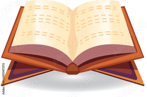 Open Holy Quran Book on Rehal Stand - Islamic Illustration Vector