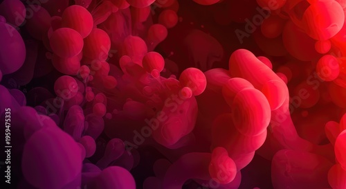 Dynamic swirling fluid movement creating an intense, vibrant abstract background effect. Chaotic energetic colorful chemical reaction spread, background, color, diffusion