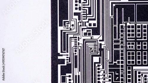 Abstract circuit board design, technology background and innovation , autonomous AI agents, silicon wafer, microprocessor macro, artificial intelligence hardware, semiconductor technology
