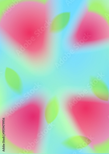 Blurred watermelon fruit background for summer design