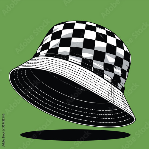 bucket hat vector image