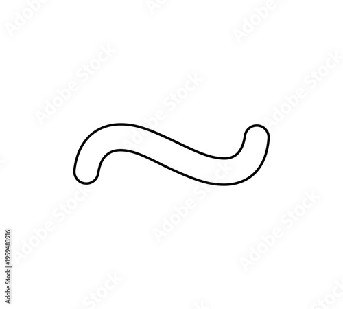 Outline Wavy Line Icon