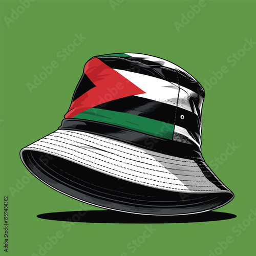 bucket hat vector image