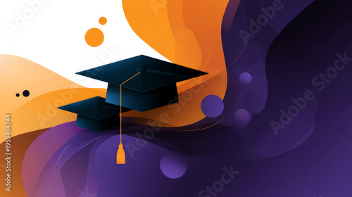 Abstract blurred empty interior space of college or university graduation. Education concept, student lifestyle, reading books, discoveries