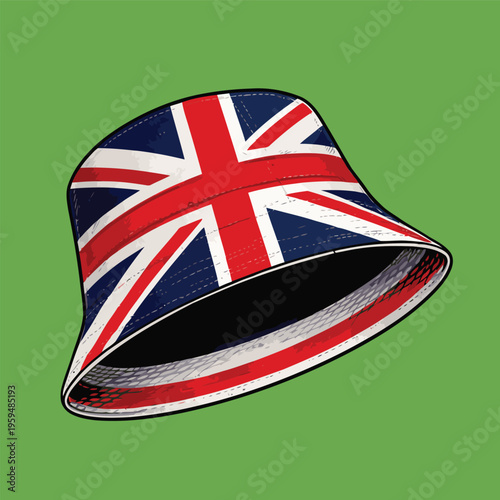 bucket hat vector image