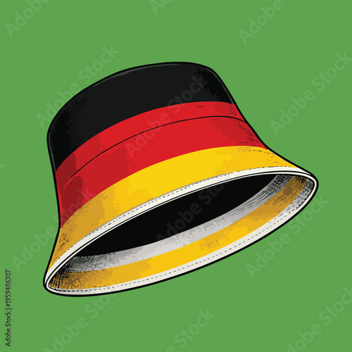 bucket hat vector image