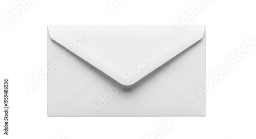 A white envelope with the flap closed