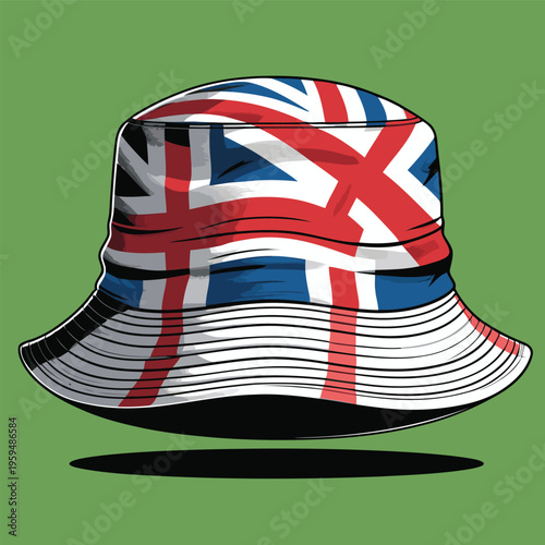 bucket hat vector image