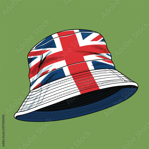bucket hat vector image
