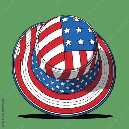 bucket hat vector image