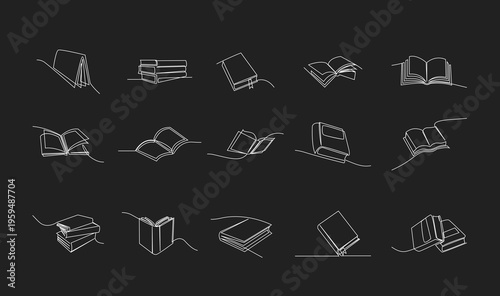 Continuous One Line Art Books Collection