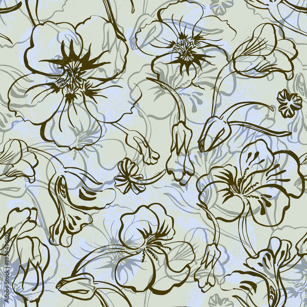 Fototapeta premium Seamless abstract pattern