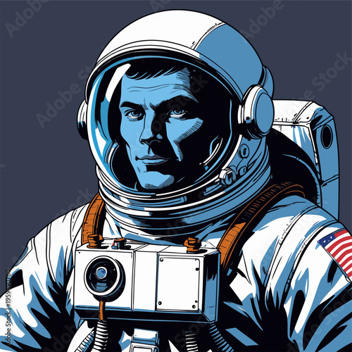 realistic astronaut vector image