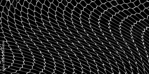 Net texture pattern on white background. Net texture pattern for backdrop and wallpaper. Realistic net pattern with black squares. Geometric background, vector Eps10