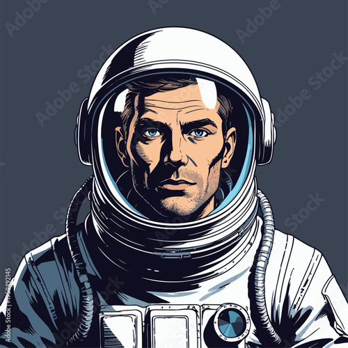 realistic astronaut vector image
