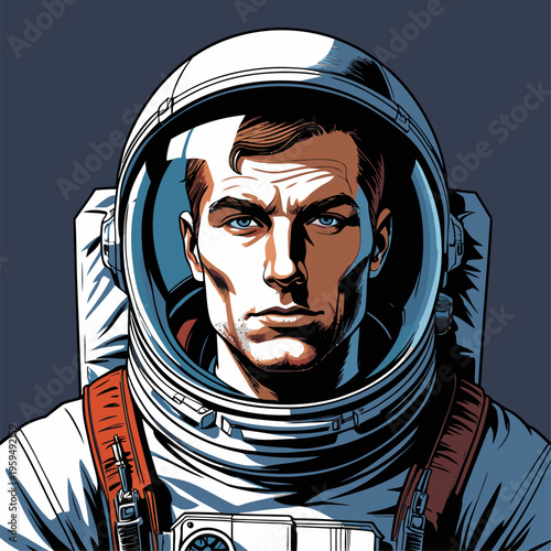 realistic astronaut vector image