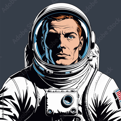 realistic astronaut vector image