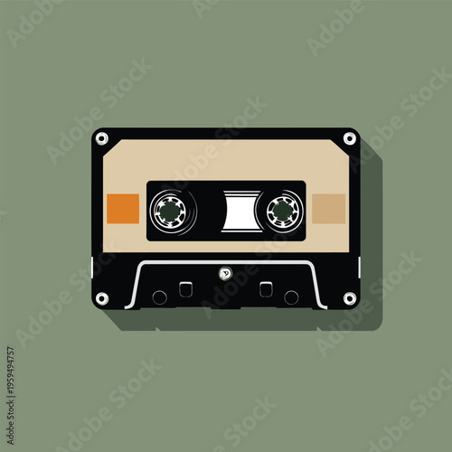 Cassette vector image