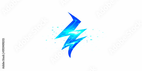 Abstract blue origami bird vector illustration featuring a flying crane design symbol with a paper art logo concept
