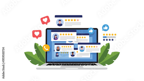 E-commerce platform displays positive customer testimonials and five-star ratings to build brand trust and social proof.