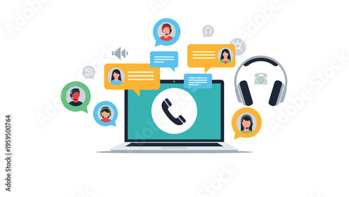 Omnichannel customer support platform integrates voice calls and digital messaging to provide comprehensive client service.
