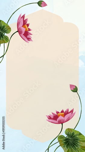 lotus indian tradtional invitation decoration idea wedding design