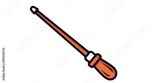 Screwdriver tool with handle.