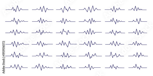 Heart beat cardiogram, red ecg heart rate line graph isolated on transparent background. png