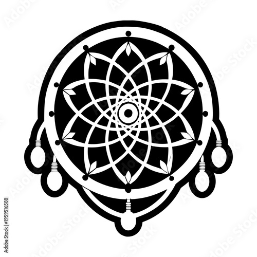 Sleep catcher icon in solid style