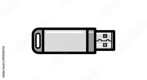 USB flash drive storage device.